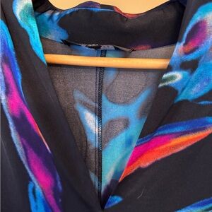 Women’s Multi color Romper with pockets v neck soft stretchy fabric